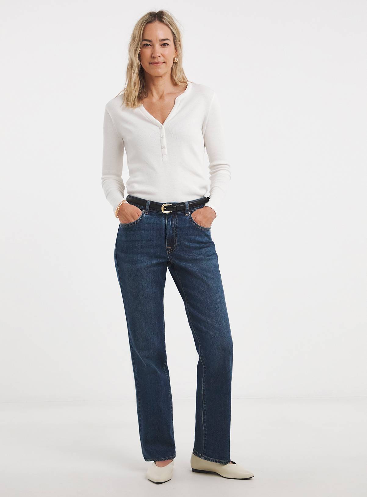 JD WILLIAMS Authentic Relaxed Straight Leg Jean 32 - Image 2